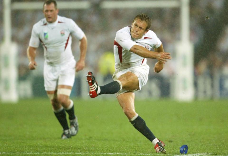 Jonny Wilkinson boots England into the final in Sydney.