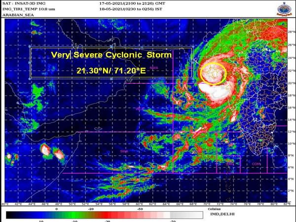 Visual representation of Cyclone Tauktae (Photo/IMD)