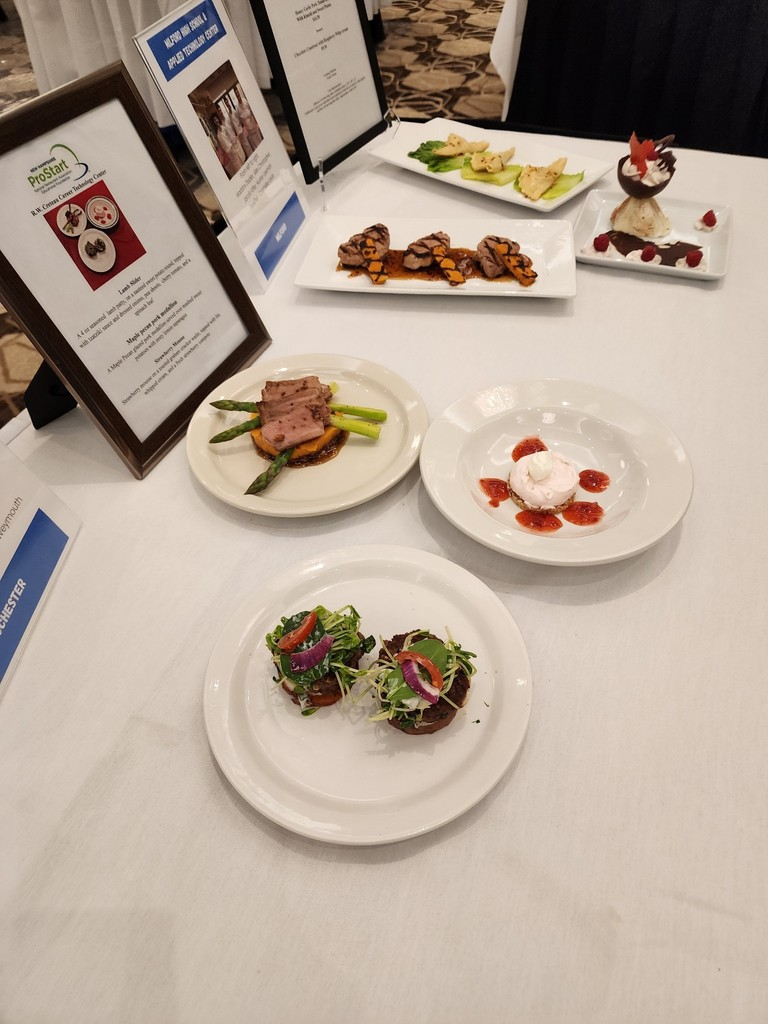 A variety of dishes are served at lunchtime at OuR House Cafe at the Richard W. Creteau Regional Technology Center at Spaulding High School in Rochester.