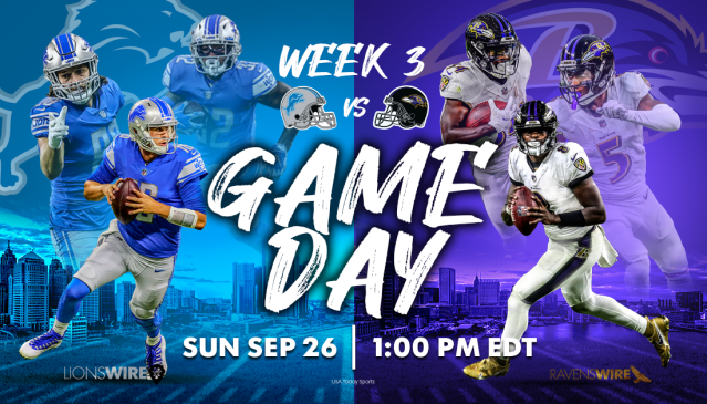 How to Watch, Listen, Live Stream Ravens vs. Lions Week 7