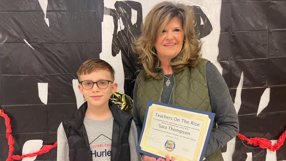 Sara Thompson of Westwind Elementary (Frenship ISD) was named as a Teacher on the Rise for February 2023.