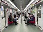 Residents ride public transport in the district of Haizhu as pandemic restrictions are eased in southern China's Guangzhou province, Thursday, Dec. 1, 2022. More Chinese cities eased some anti-virus restrictions as police patrolled their streets to head off protests Thursday while the ruling Communist Party prepared for the high-profile funeral of late leader Jiang Zemin. (AP Photo)