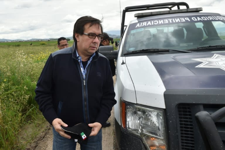 The director of Mexico's Criminal Investigation Agency, Tomas Zeron, seen near Almoloya de Juarez, in 2015