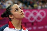 <p>Aly Raisman took some time for herself following 2012, ceasing competition. Gymnastic competition, that is. She participated in Dancing With the Stars and designed a collection of leotards for a sportswear brand. (Getty) </p>