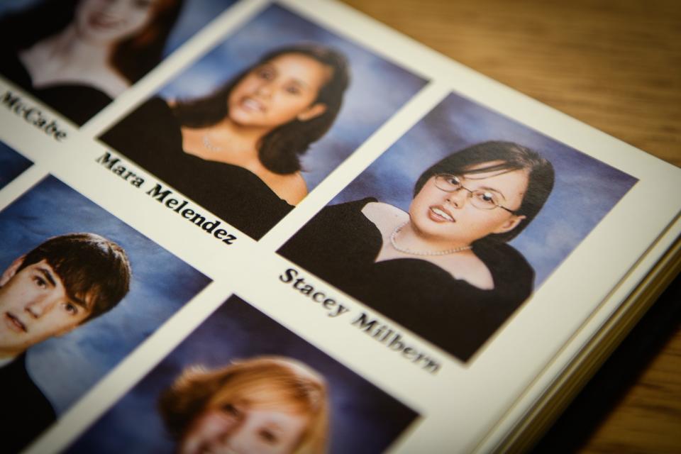 A photo of Stacey Park Milbern from the 2005 Massey Hill Classical High School yearbook. Milbern is being honored on the U.S. quarter.