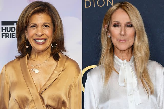 <p>John Nacion/Getty; ANGELA WEISS/AFP via Getty</p> Hoda Kotb; Céline Dion