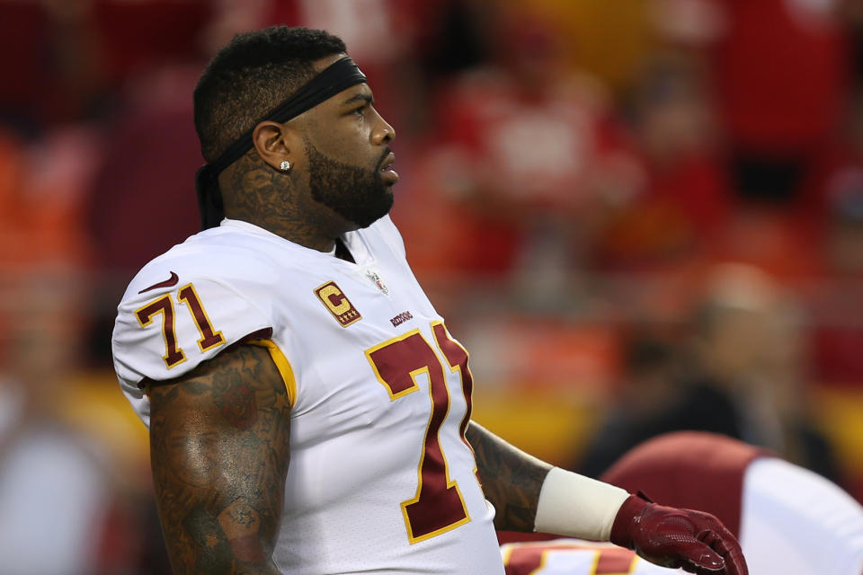 Washington appeared to place Trent Williams on the NFI for an issue related to the cancerous growth he says the team misdiagnosed. (Scott Winters/Icon Sportswire via Getty Images)