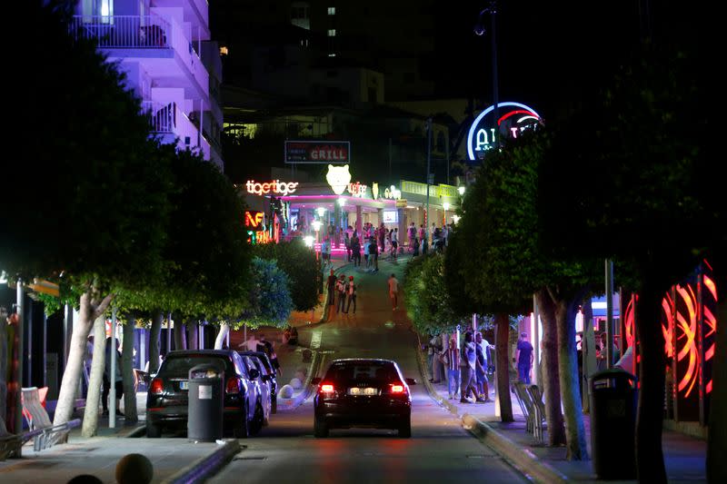 FILE PHOTO: A general view of Punta Ballena street in Magaluf