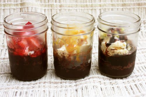 Brownie Sundaes In a Jar