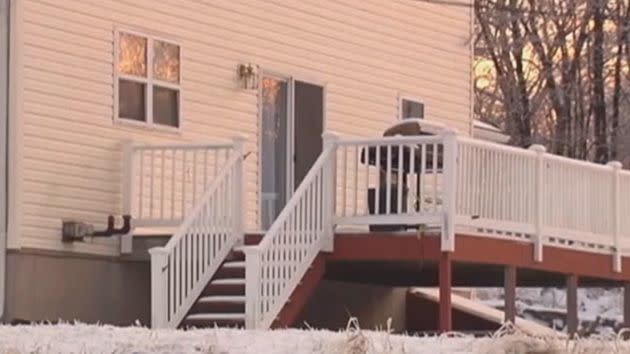 The residence where it is alleged Deng suffered the fatal blows during a hazing ceremony. Photo: AP.