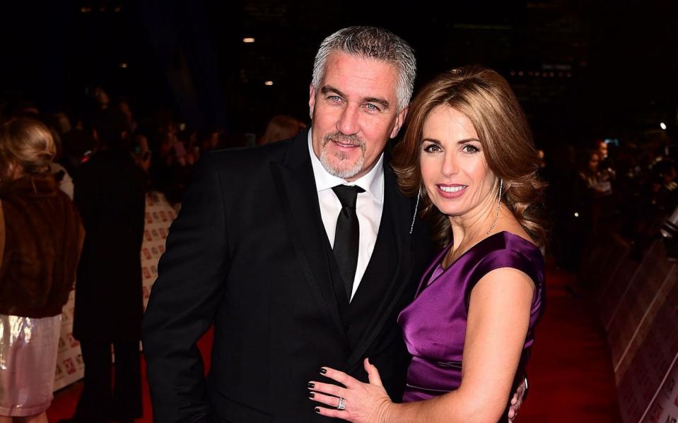 Happier times: Paul Hollywood and his wife, Alex - PA