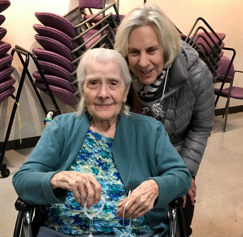 Carlotta Gladding and her 105-year-old-aunt. (Courtesy of Carlotta Gladding)