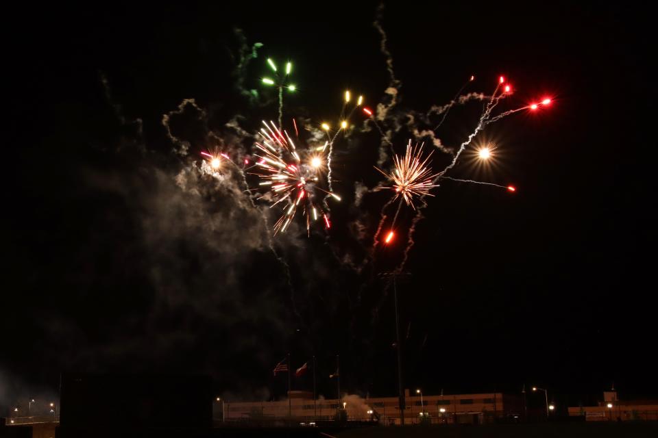 Amarillo celebrates the 4th of July with the help of the Hodgetown Stadium fireworks displays at the end of a baseball game in 2022.