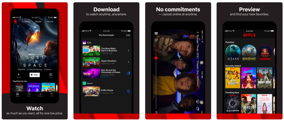 La app de Netflix te permitirá llevar sus contenidos a donde sea. Foto: itunes.apple.com