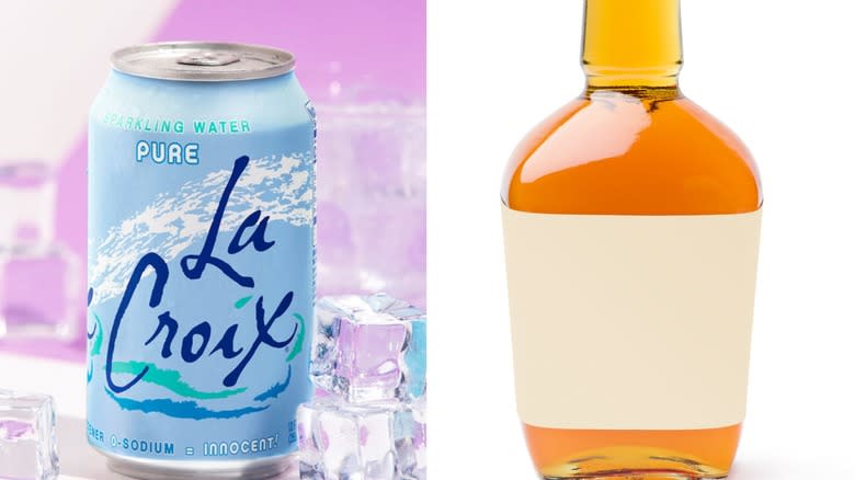 Pure La Croix and whiskey