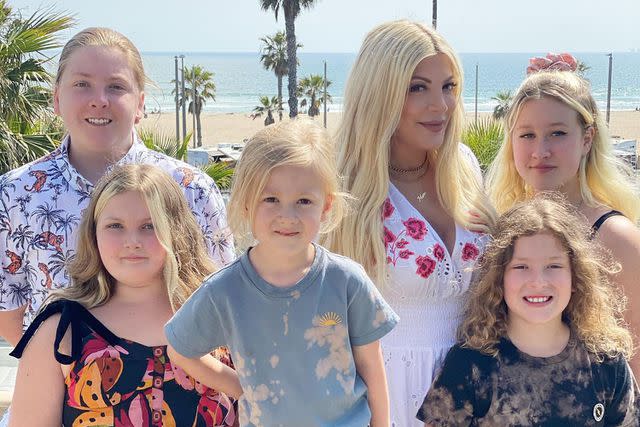 <p>Tori Spelling/Instagram</p> Tori Spelling and her children