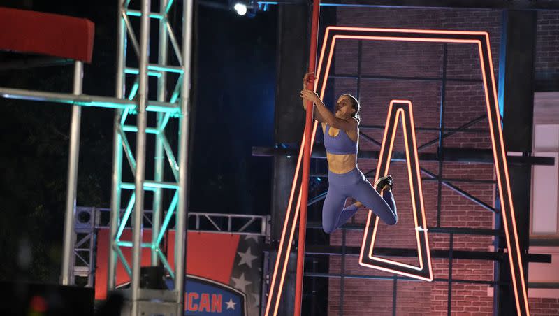 Mady Howard competes in the Season 15 premiere of “American Ninja Warrior.” Howard is one of several Utahns competing this season. 