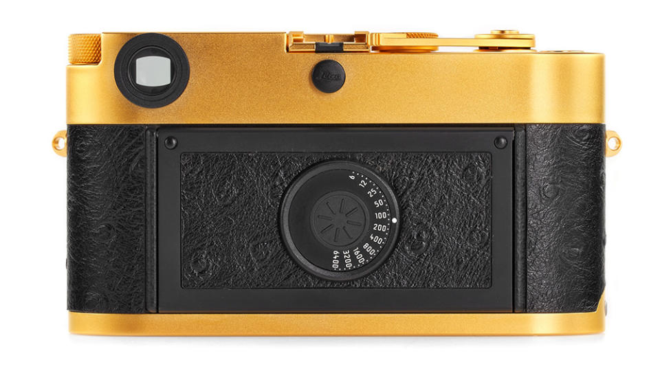 The back of the Leica MP Unique Gold - Credit: Leitz Photographica Auction/Leica Camera Classics