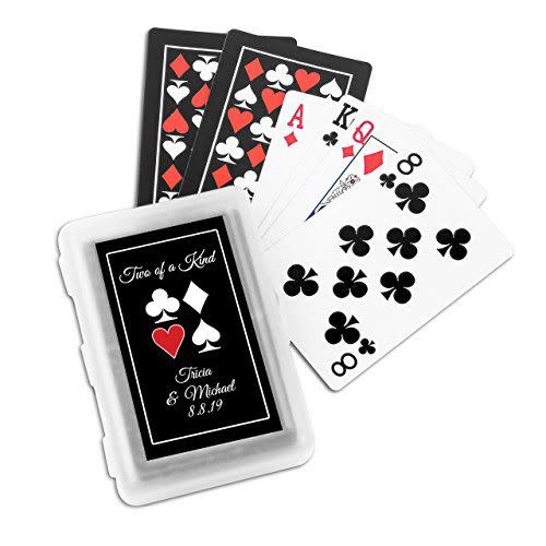 Two of a Kind Personalized Playing Cards With Stickers (Set of 24)