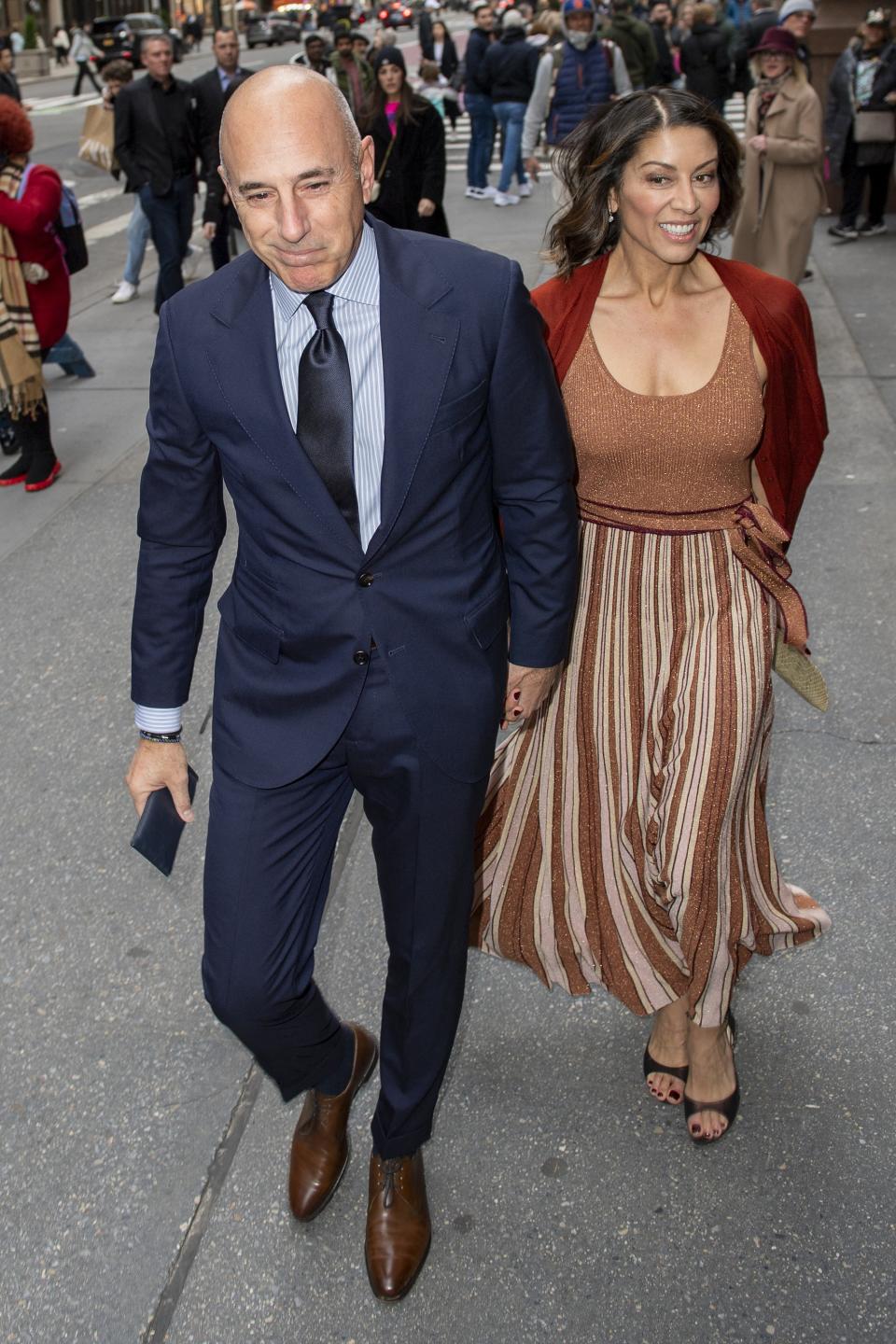 Matt Lauer and Shamin Abas at Don Lemon wedding