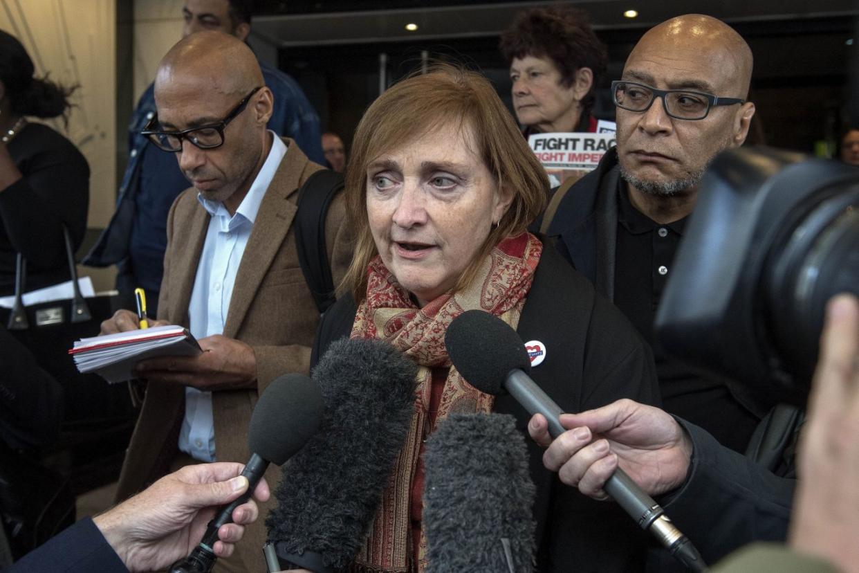 Emma Dent Coad MP for Kensington, after the first preliminary hearing in the Grenfell Tower public inquiry, at the Connaught Rooms in central London (Victoria Jones/PA)