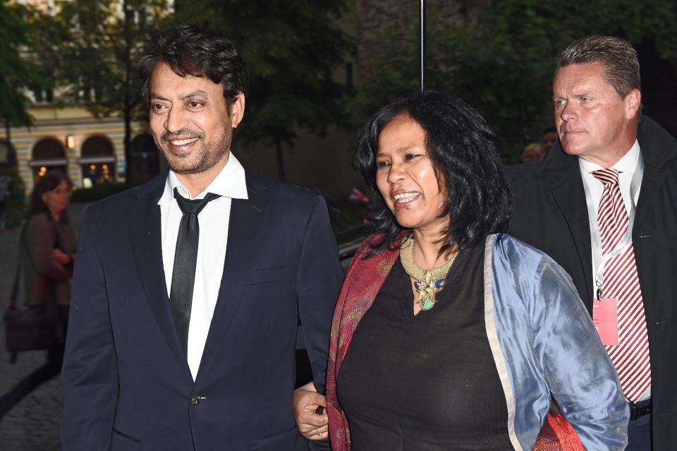 <p>File image: Irrfan Khan and wife Sutapa Sikdar at the 'Qissa' Premiere as part of Filmfest Muenchen 2014 </p> (Getty Images)