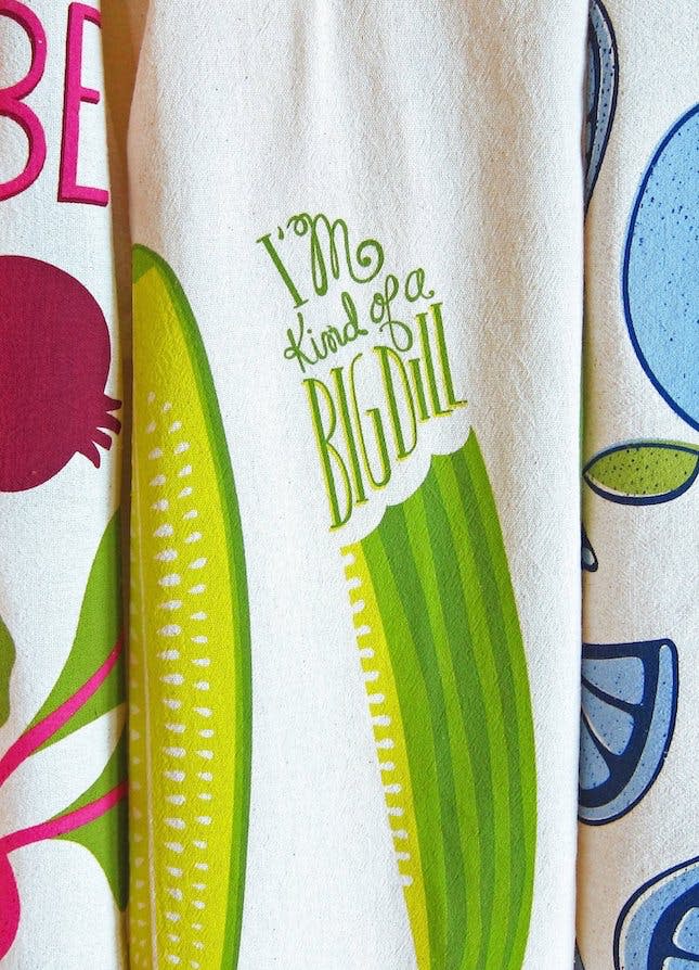 The Neighborgoods Big Dill Pickle Dish Towel 