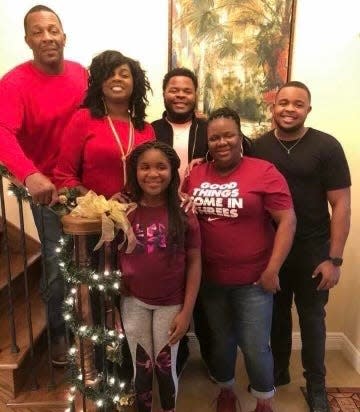 Taylor Family (from left to right) Robert, Wendy, Ke' Miyah Dewey (granddaughter), Jawaan, Shaquitta, Jeremy during holiday season.