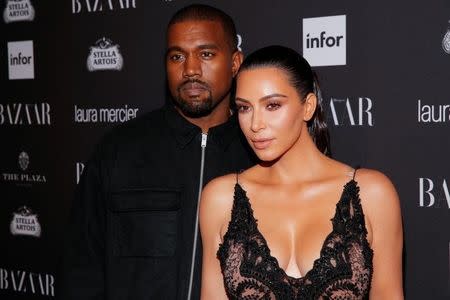 Kanye West and Kim Kardashian attend Harper's Bazaar's celebration of 'ICONS By Carine Roitfeld' at The Plaza Hotel during New York Fashion Week in Manhattan, New York, U.S., September 9, 2016. REUTERS/Andrew Kelly/files