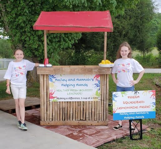 Two students in North Carolina are helping their school district pay off school lunch debt with a lemonade stand. (Photo: Facebook)