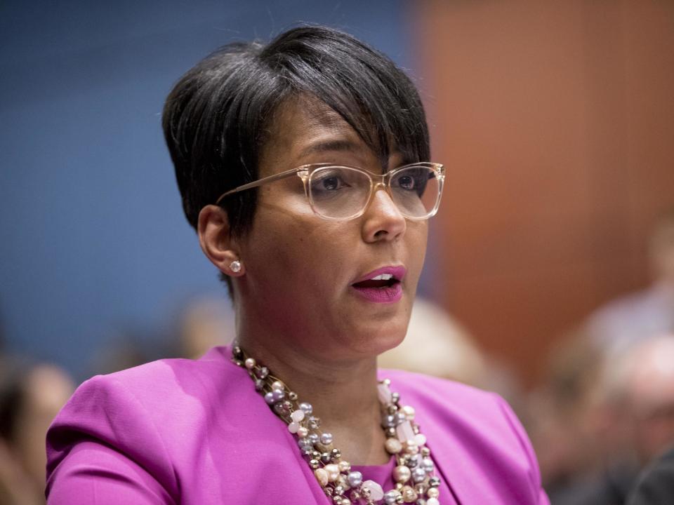 Keisha Lance Bottoms speaking in 2019: (2020 The Associated Press)