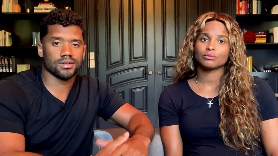 Russell Wilson and Ciara pictured at home in June 2020. (Getty Images for All In WA)