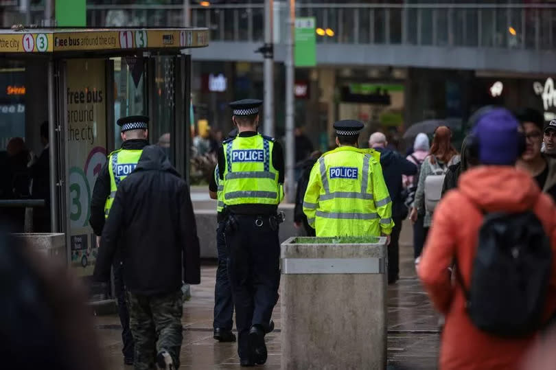 Police in Manchester city centre