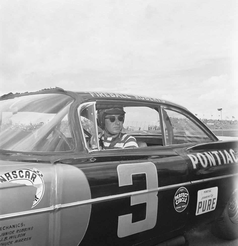 <p>NASCAR Hall of Famer <a href="https://www.autoweek.com/racing/nascar/a1818376/glenn-fireball-roberts-was-nascars-first-superstar/" rel="nofollow noopener" target="_blank" data-ylk="slk:Fireball Roberts;elm:context_link;itc:0;sec:content-canvas" class="link ">Fireball Roberts</a> won the 1959 Firecracker 250 at Daytona in a No. 3 Pontiac fielded by Jim Stephens. Roberts led 84 of 100 laps, including the last 16, beat Joe Weatherly to the checkered flag. Roberts won 33 races in his Cup career (1950-64).</p>