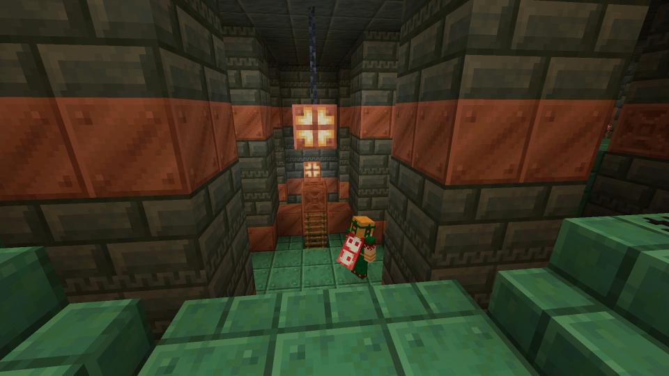 Image of Minecraft 1.21's Trial Chambers and copper bulbs.