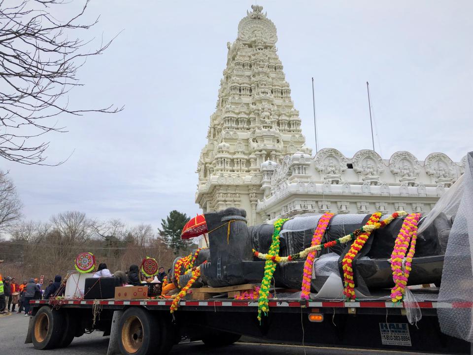 When installed in May at the Hockessin Hindu Temple, this statue of the Hindu god Hanuman will be the tallest in the U.S.