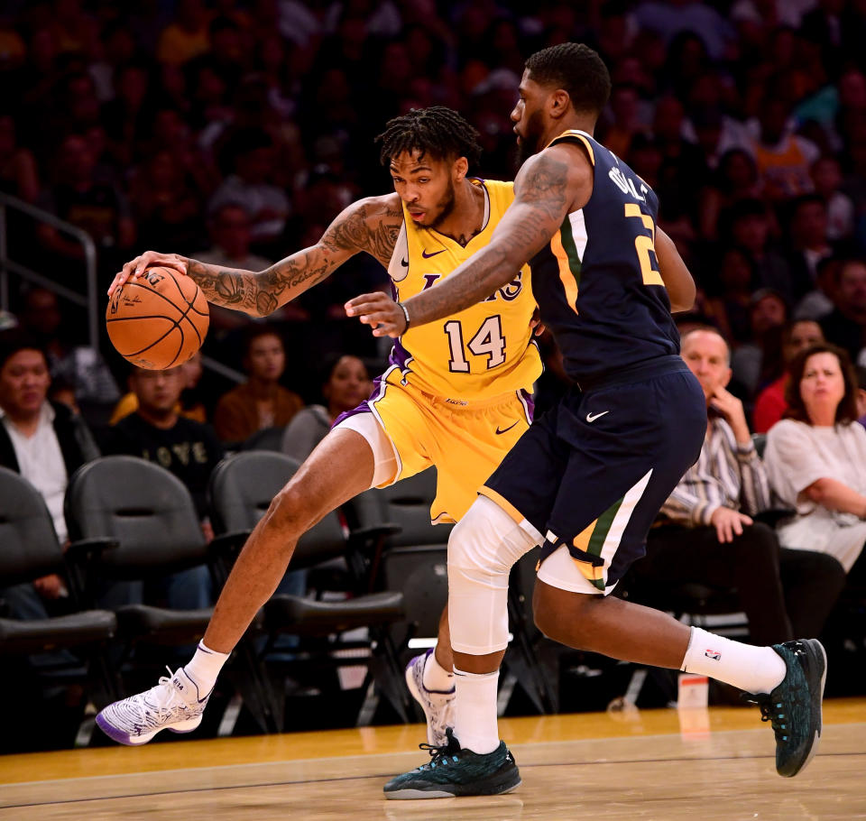 Brandon Ingram’s being counted on to produce in a big way in his second season in L.A. (Getty)