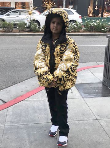 Kourtney Kardashian/Instagram Mason Disick posing for a pic