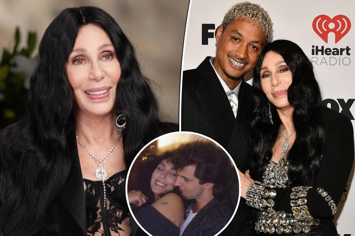 Cher, Cher with Rob Camilletti, and Cher with Alexander 