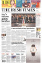 <p>“Irish Times,” published in Dublin, Ireland. (Newseum) </p>