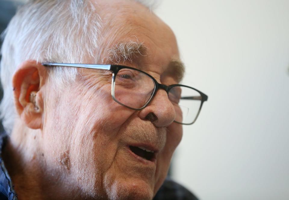 Ohio Living Rockynol resident Robert Hively, 100, talks about military service in World War II. The conscientious objector earned a Bronze Star, Silver Star and Purple Heart as an Army medic.