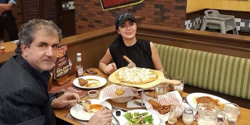 Ganados reunited with her Palestinian father last year