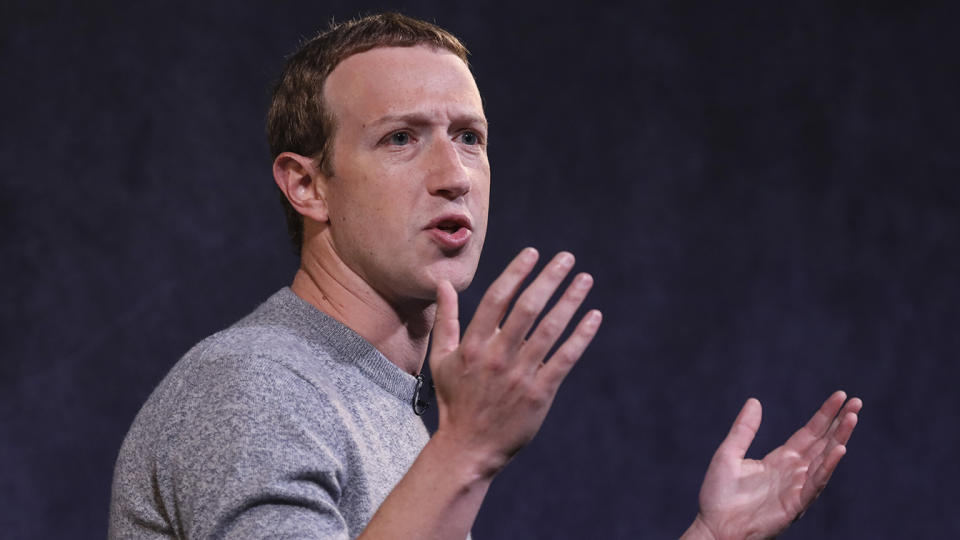 Facebook CEO Mark Zuckerberg speaks about the new Facebook News feature in New York City in October.  (Photo: Drew Angerer/Getty Images)