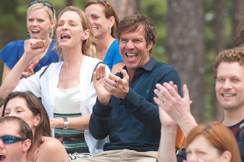 Uma Thurman and Dennis Quaid in FilmDistrict's "Playing for Keeps" - 2012