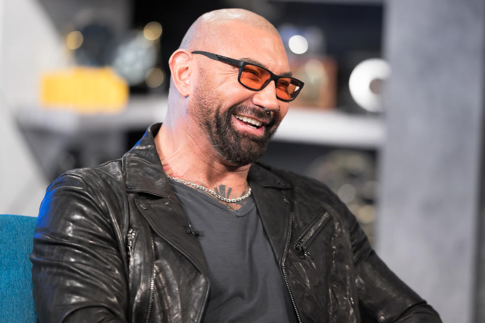 SANTA MONICA, CALIFORNIA - FEBRUARY 21:  Dave Bautista visit’s 'The IMDb Show' on February 21, 2020 in Santa Monica, California. This episode of 'The IMDb Show' airs on March 5, 2020.  (Photo by Rich Polk/Getty Images for IMDb)