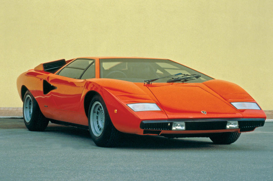 <p>Has any supercar ever looked more dramatic than the Countach? Named after a Piedmontese exclamation, this V12-powered behemoth survived 16 years of production, with 1997 made.</p>