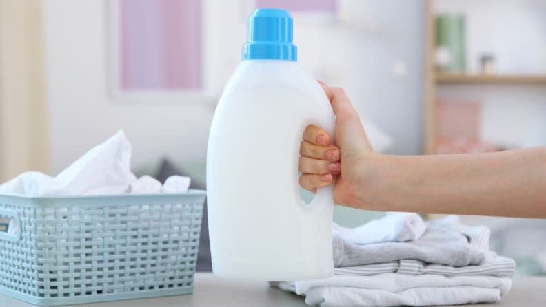 Juggling large jugs of detergent and a load of laundry is heavy lifting.