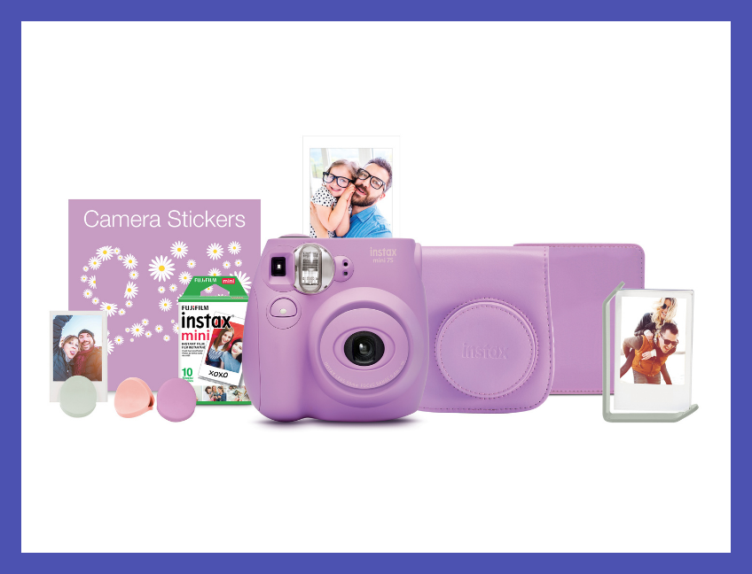 Fujifilm Instax Mini 7s Lavender Bundle. (Photo: Walmart)