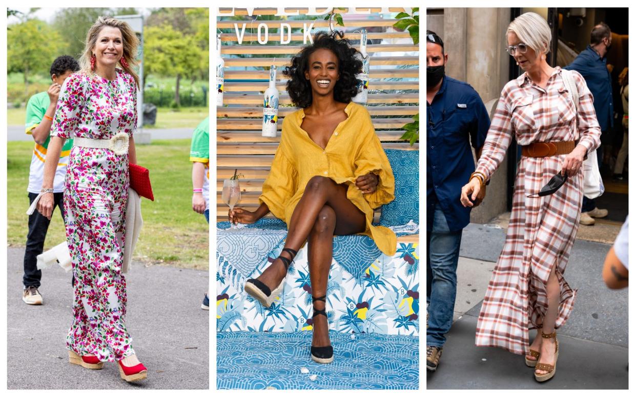 espadrilles cynthia nixton queen maxima Leila Ali - Getty Images