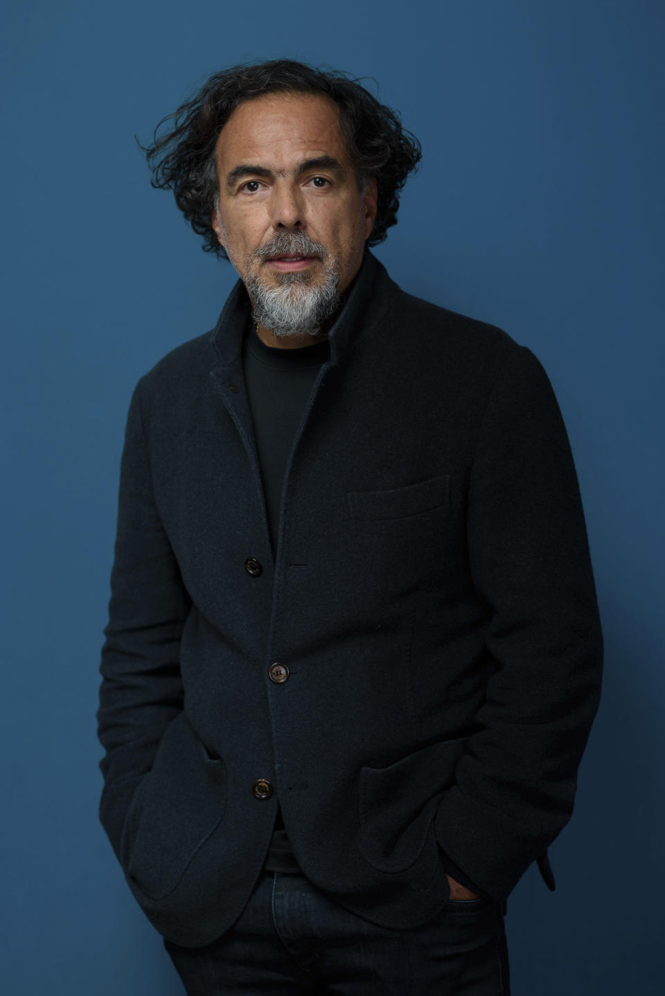 Alejandro González Iñárritu poses for a portrait to promote the film "Bardo, False Chronicle of a Handful of Truths" on Tuesday, Oct. 25, 2022, in New York. (Photo by Christopher Smith/Invision/AP)